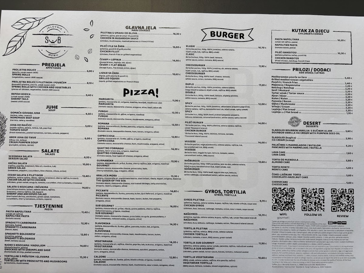 Menu - Sub Gourmet photo 2